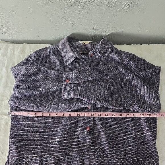 Henry Lee VTG Secretary Purple Midi Geometric Dress Large‎ Career Mature - Picture 3 of 8